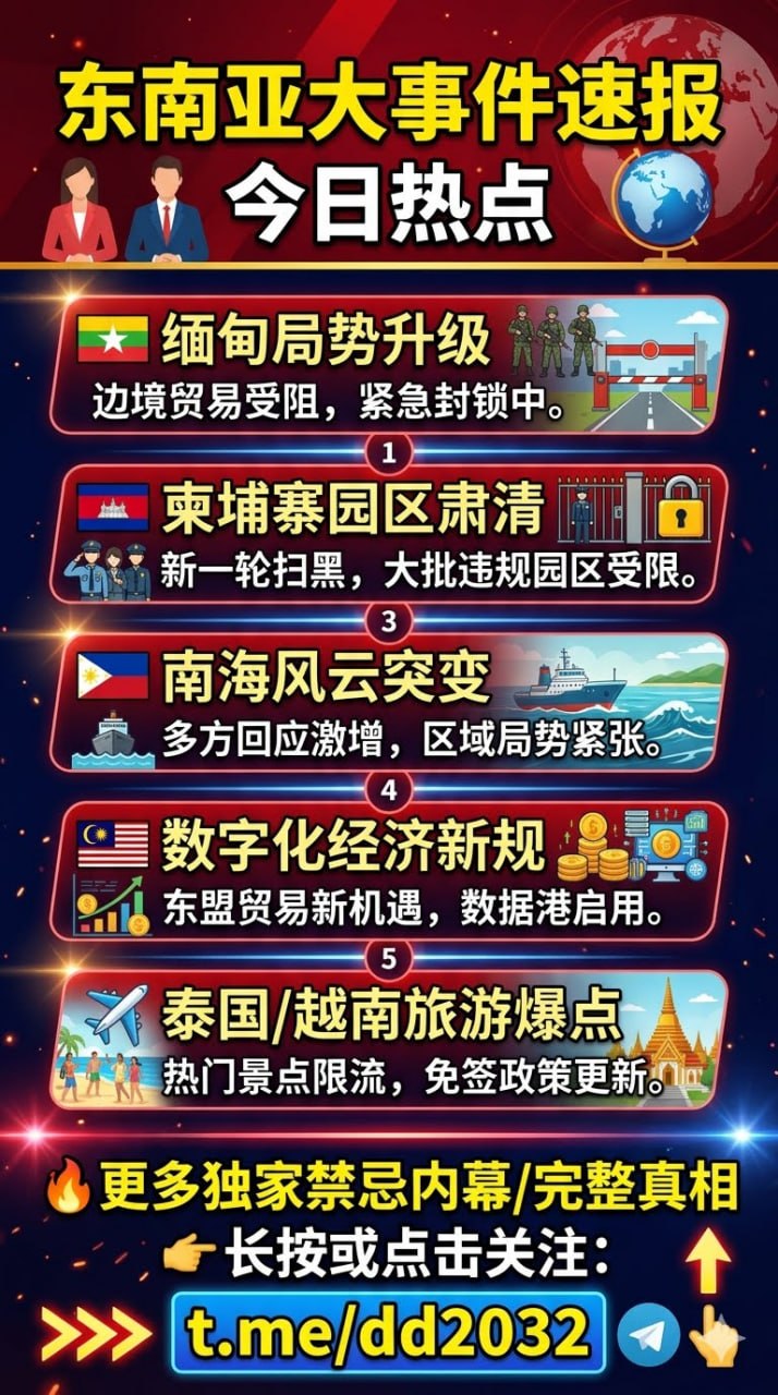 東南亞大事件速報 今日熱點